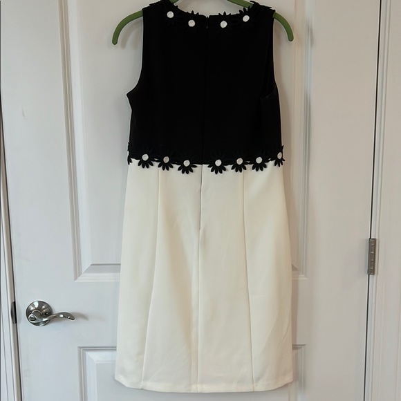 Taylor Sheath Mini Dress Black and Cream Cocktail - Picture 7 of 8